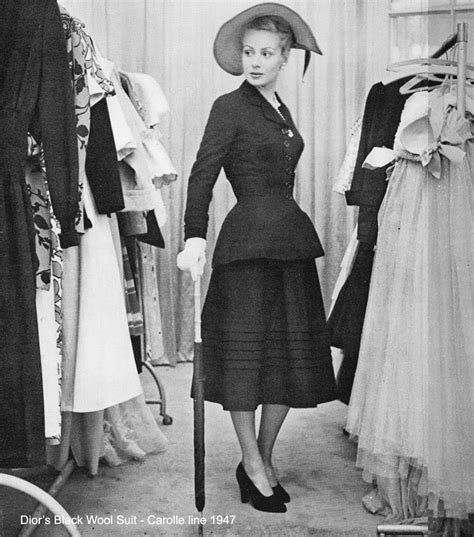 authentic vintage dior|christian dior 1947 collection designs.